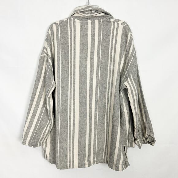 Billabong Live Out Loud Striped Open Front Blazer Jacket Size Small - Picture 7 of 10